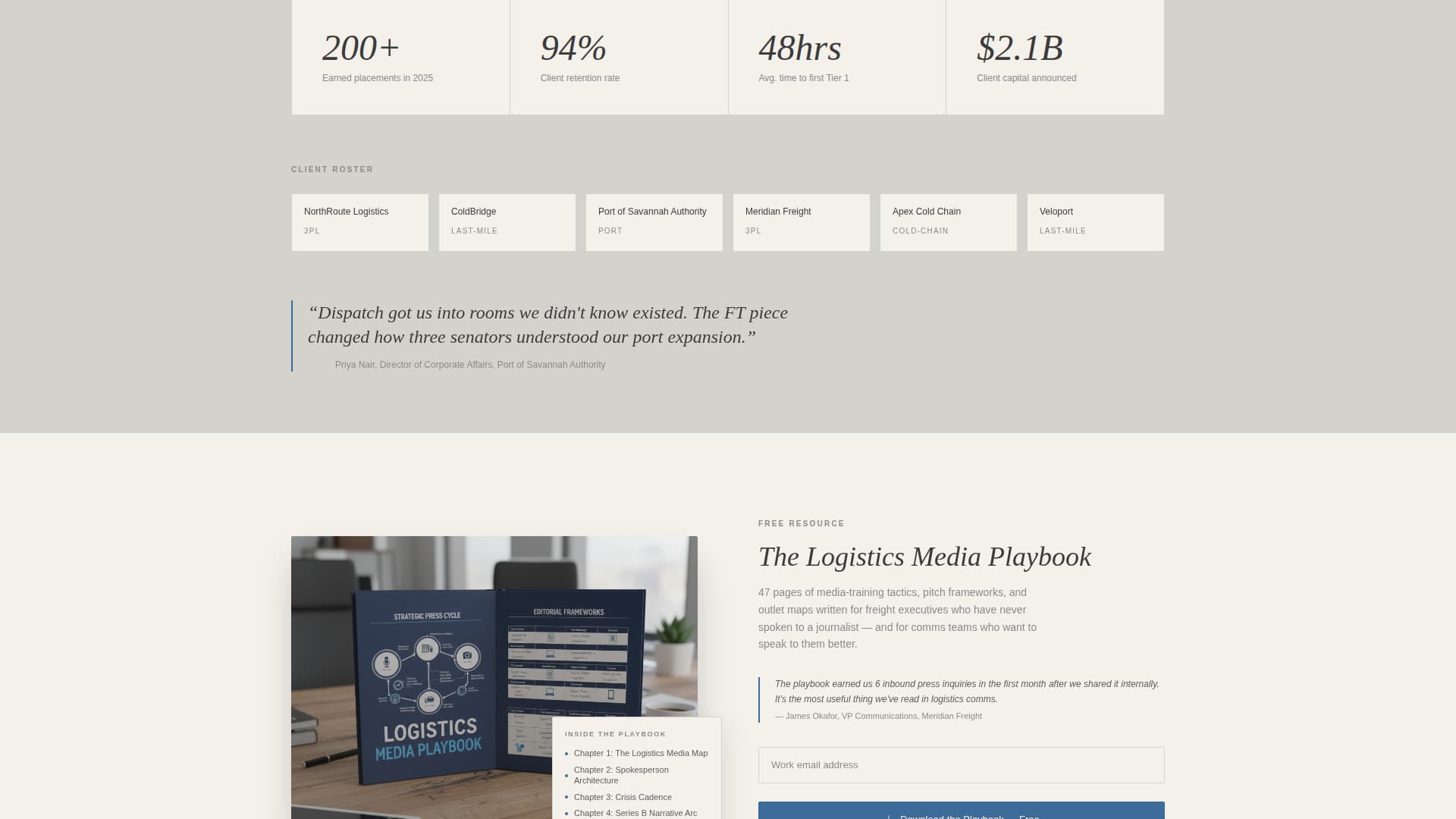 Logistics Marketing & Agency Portfolio Website Template