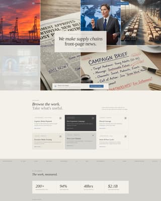 Logistics Marketing & Agency Portfolio Website Template