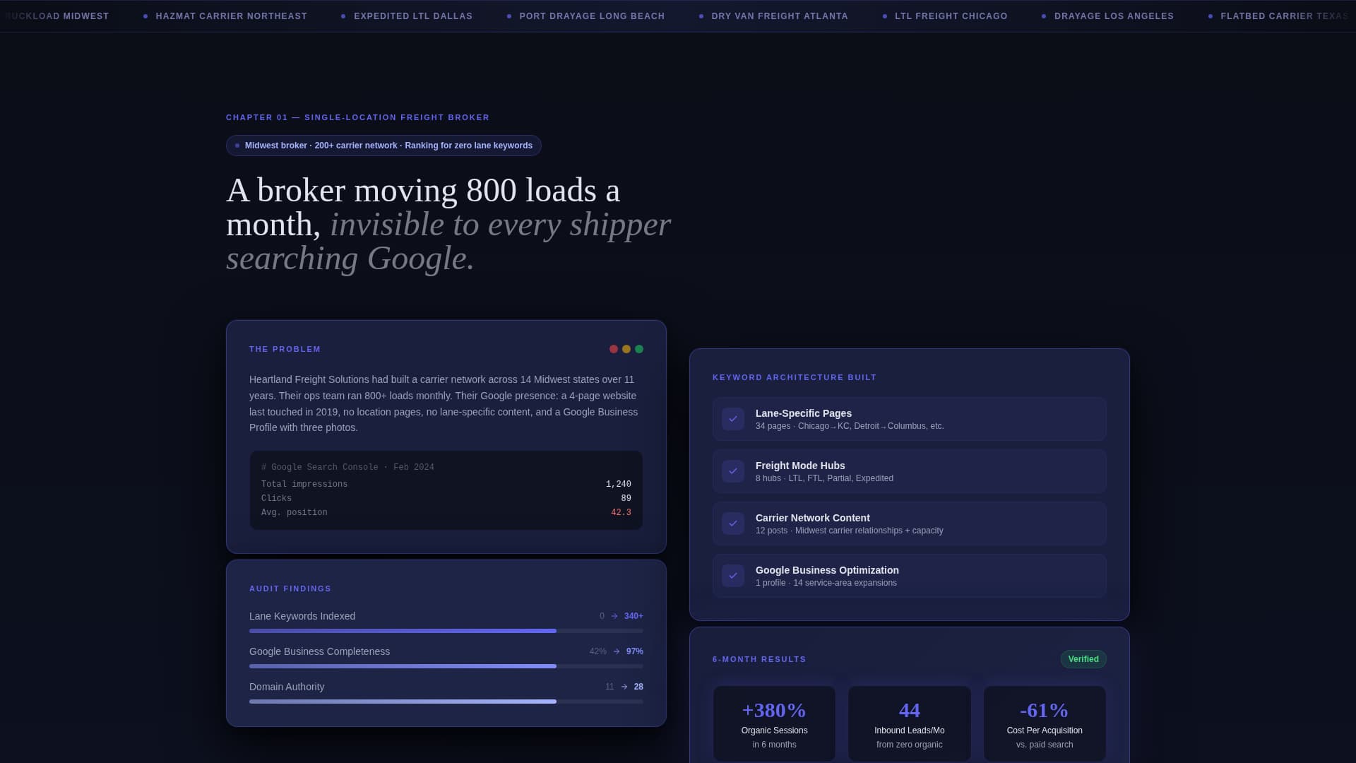 Route - Powerful Logistics Landing Page Template