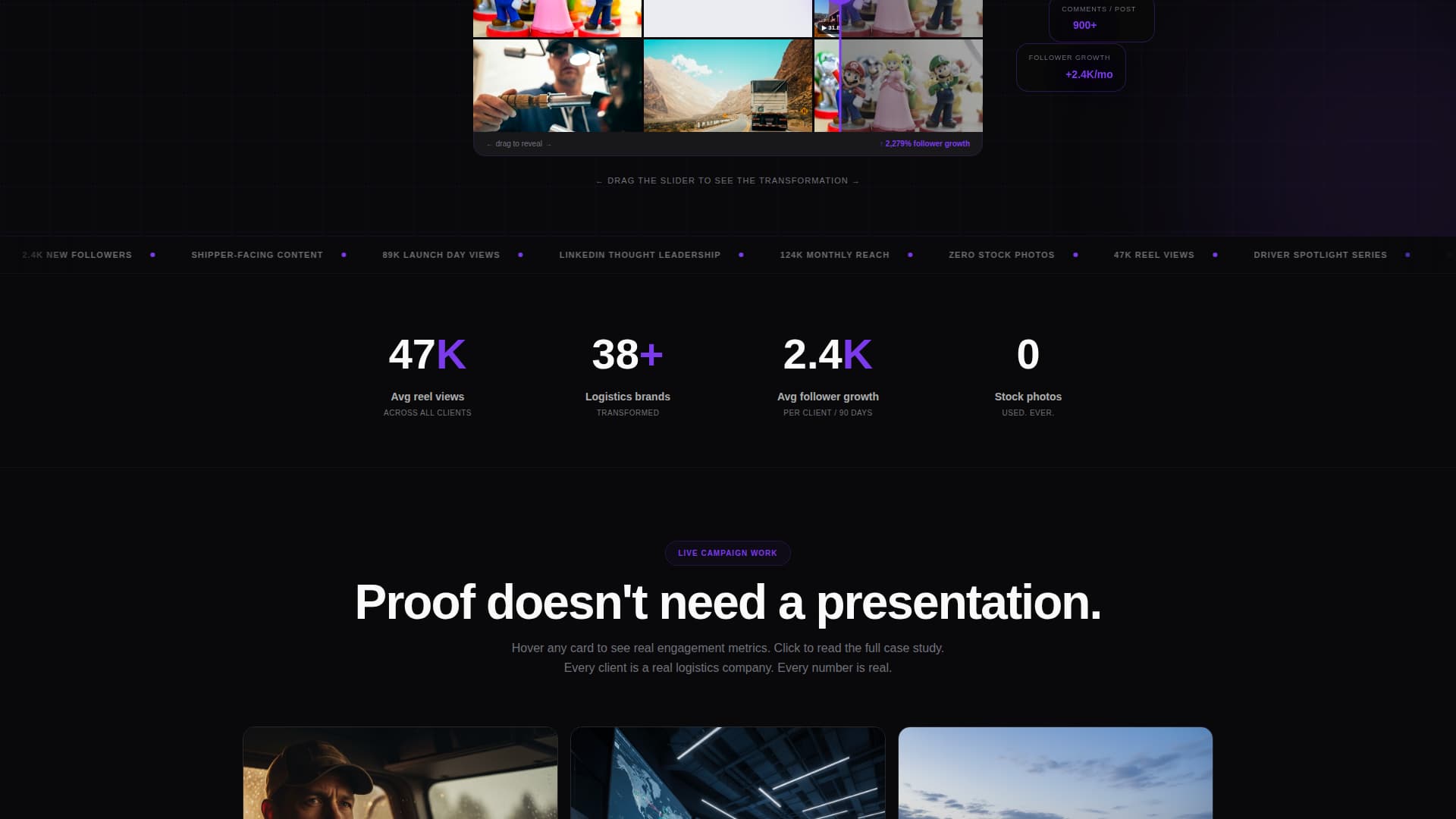 Dispatch - Scrollstopping Logistics Landing Page Template