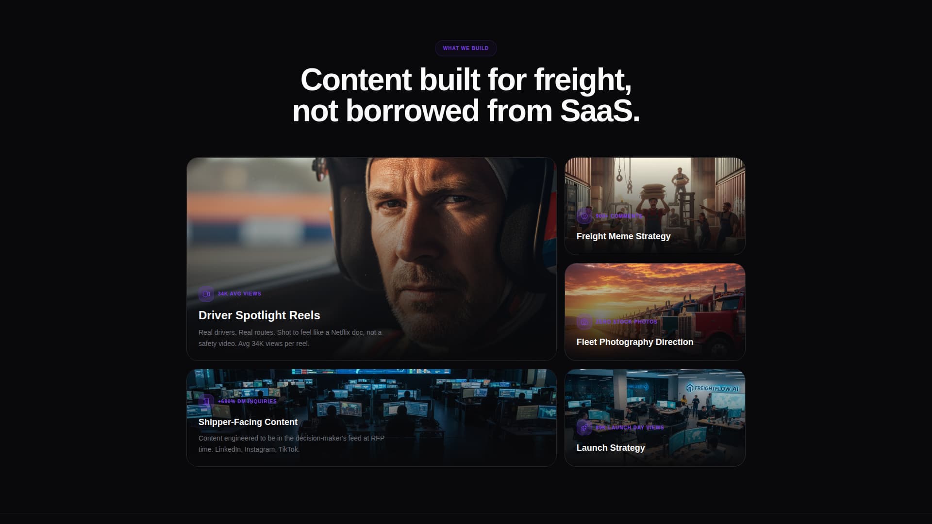 Dispatch - Scrollstopping Logistics Landing Page Template