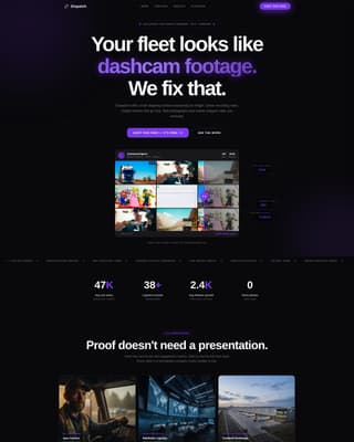 Dispatch - Scrollstopping Logistics Landing Page Template