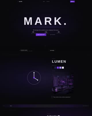 Glyph - Immersive Logodesign Landing Page Template
