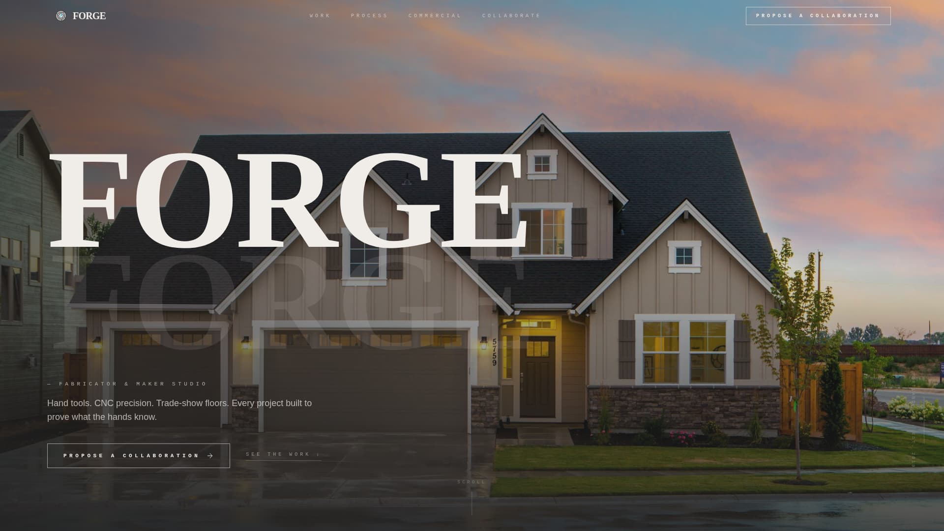 Forge - Bold Maker Landing Page Template