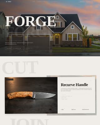 Forge - Bold Maker Landing Page Template