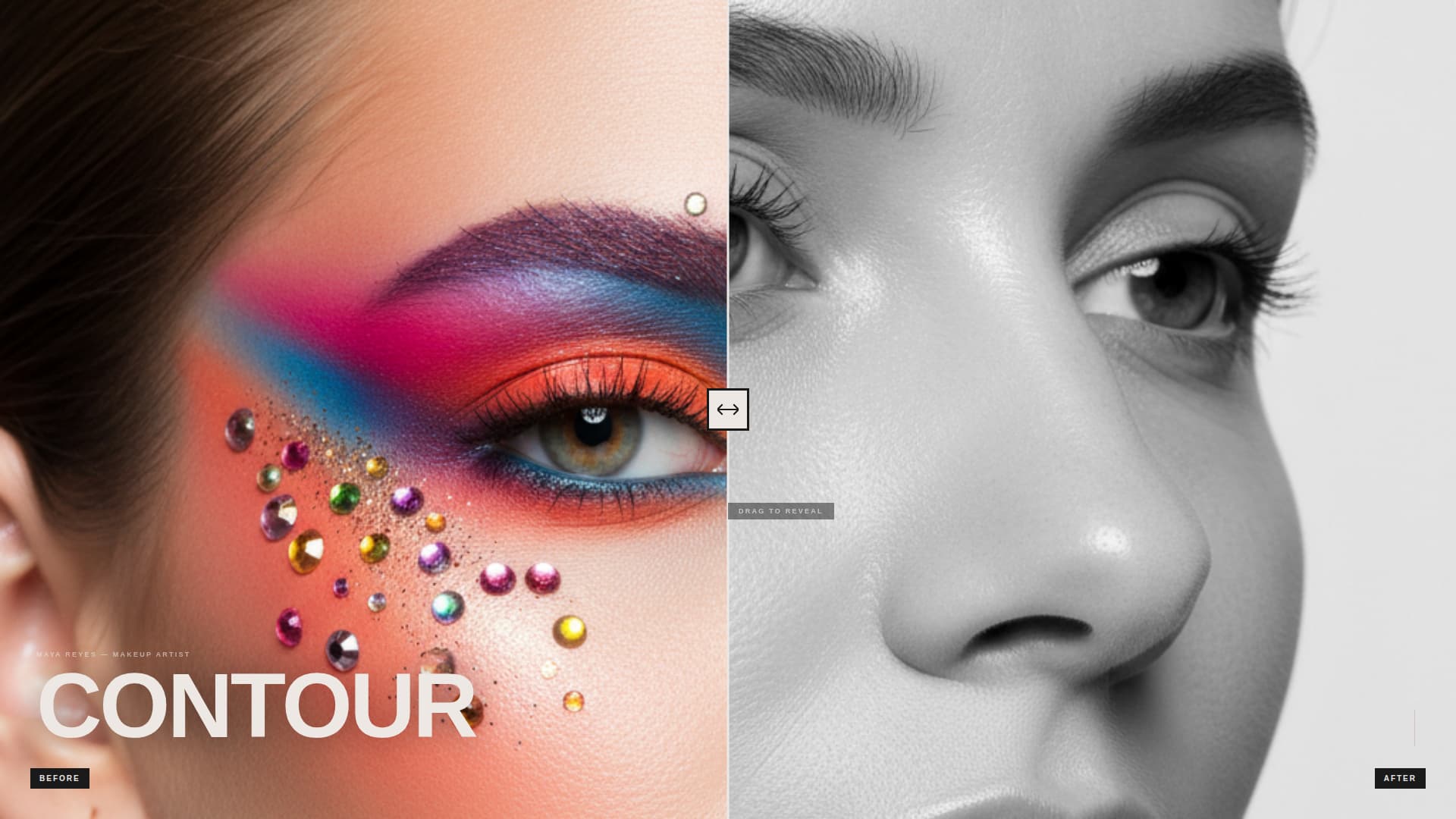 Contour - Bold Makeupartist Landing Page Template