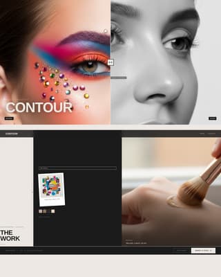 Contour - Bold Makeupartist Landing Page Template