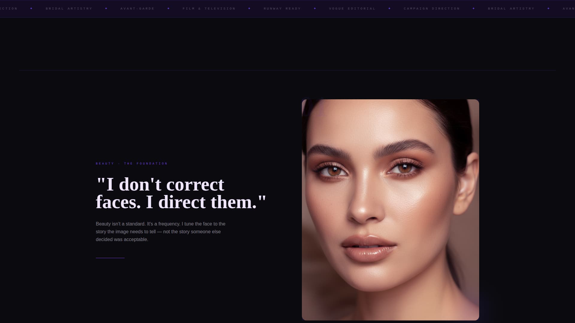 Pigment - Immersive Makeupartist Landing Page Template