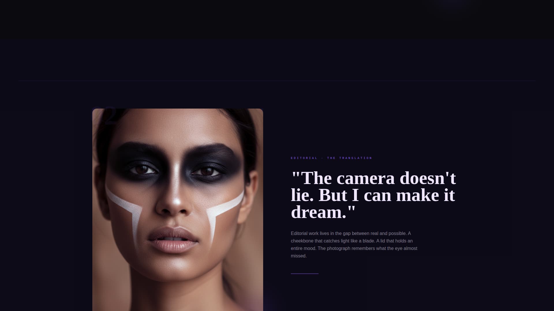 Pigment - Immersive Makeupartist Landing Page Template