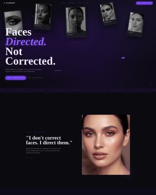 Pigment - Immersive Makeupartist Landing Page Template