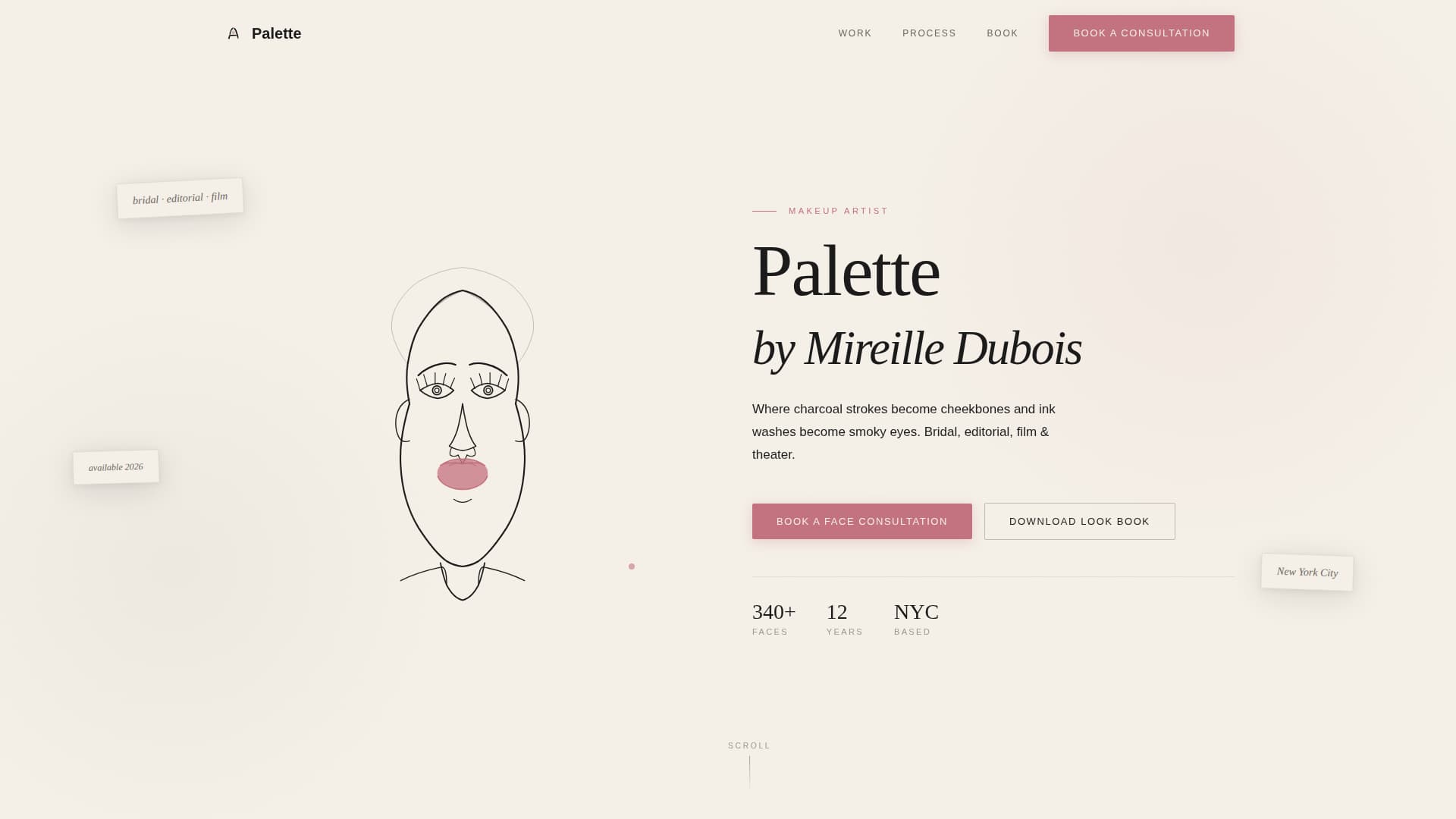 Palette - Stunning Makeupartist Landing Page Template