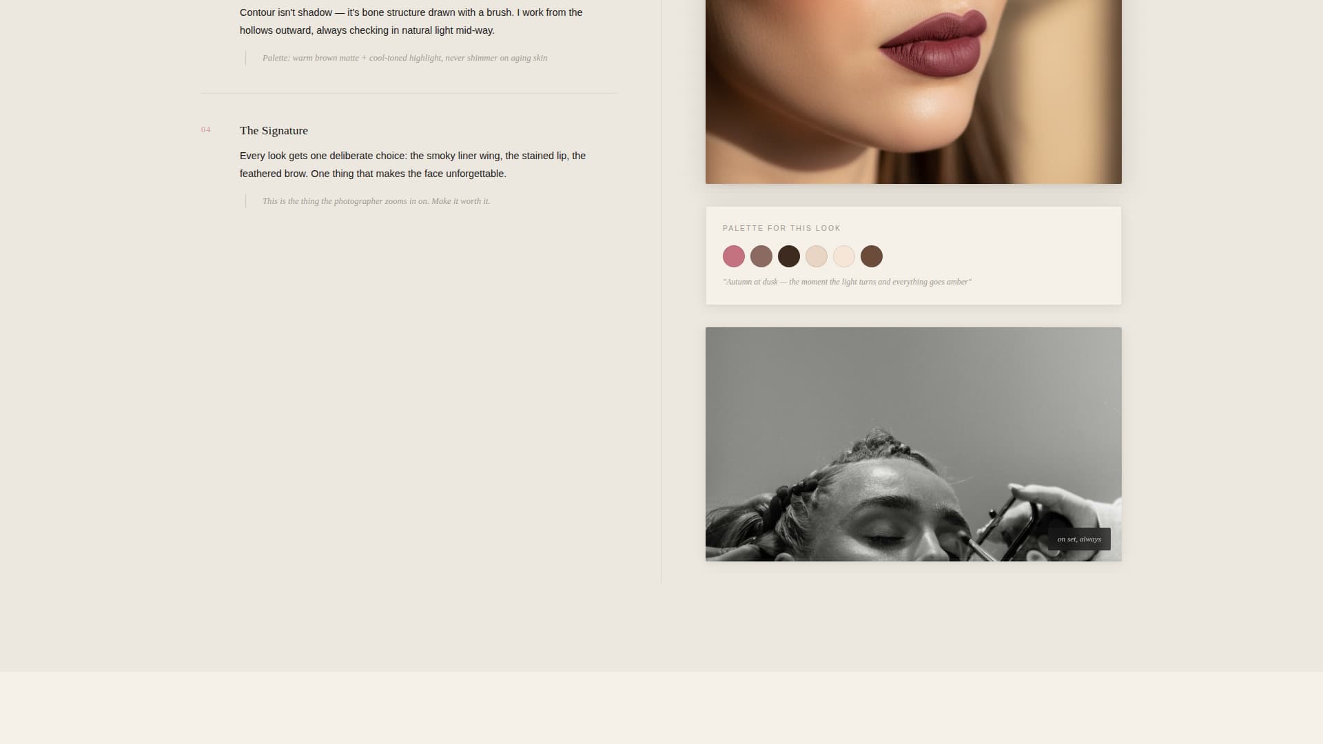 Palette - Stunning Makeupartist Landing Page Template