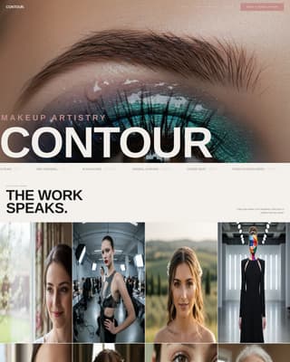 Contour - Bold Makeup Landing Page Template