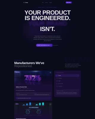 Manufacturing Marketing & Agency Portfolio Website Template