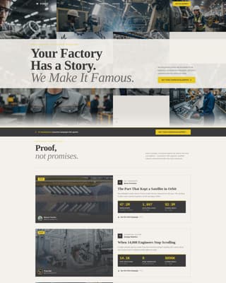 Forge - Bold Manufacturing Landing Page Template