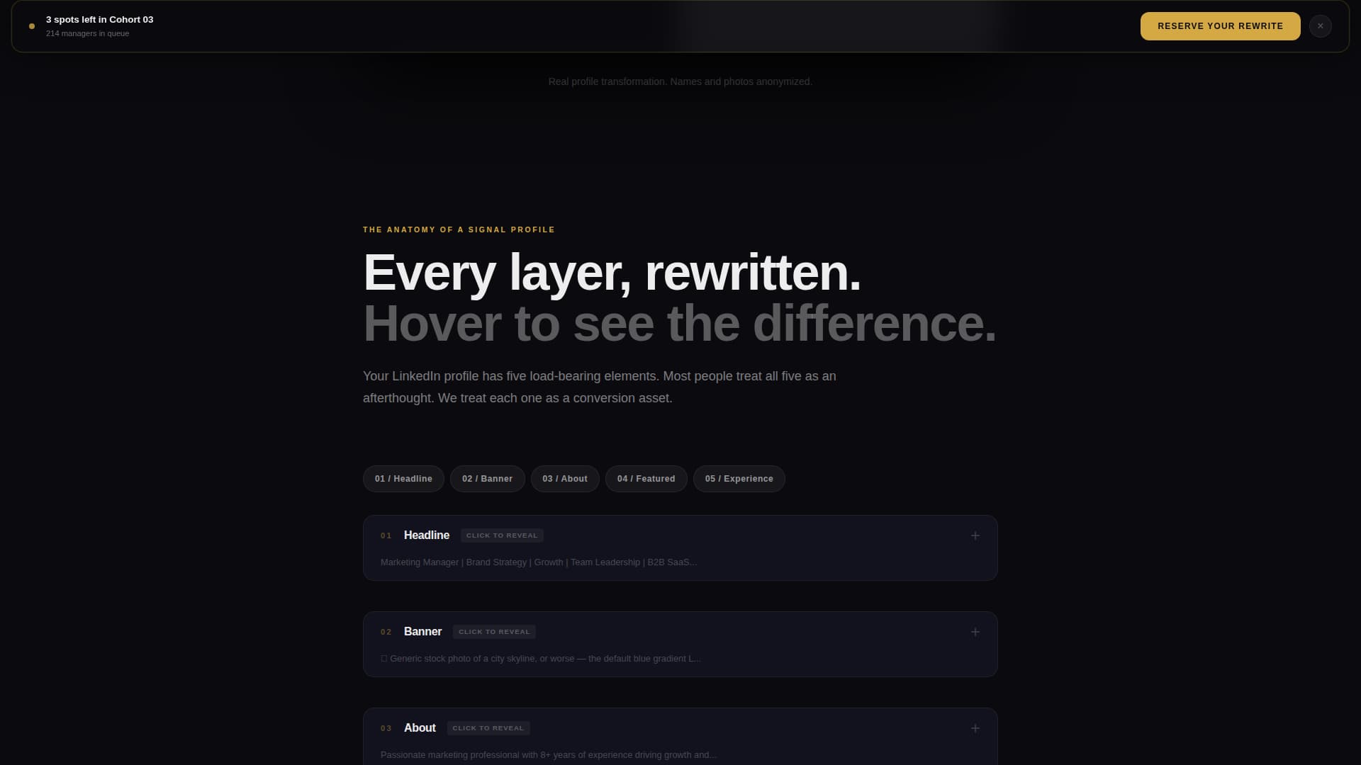 Signal - Bold Linkedin Landing Page Template