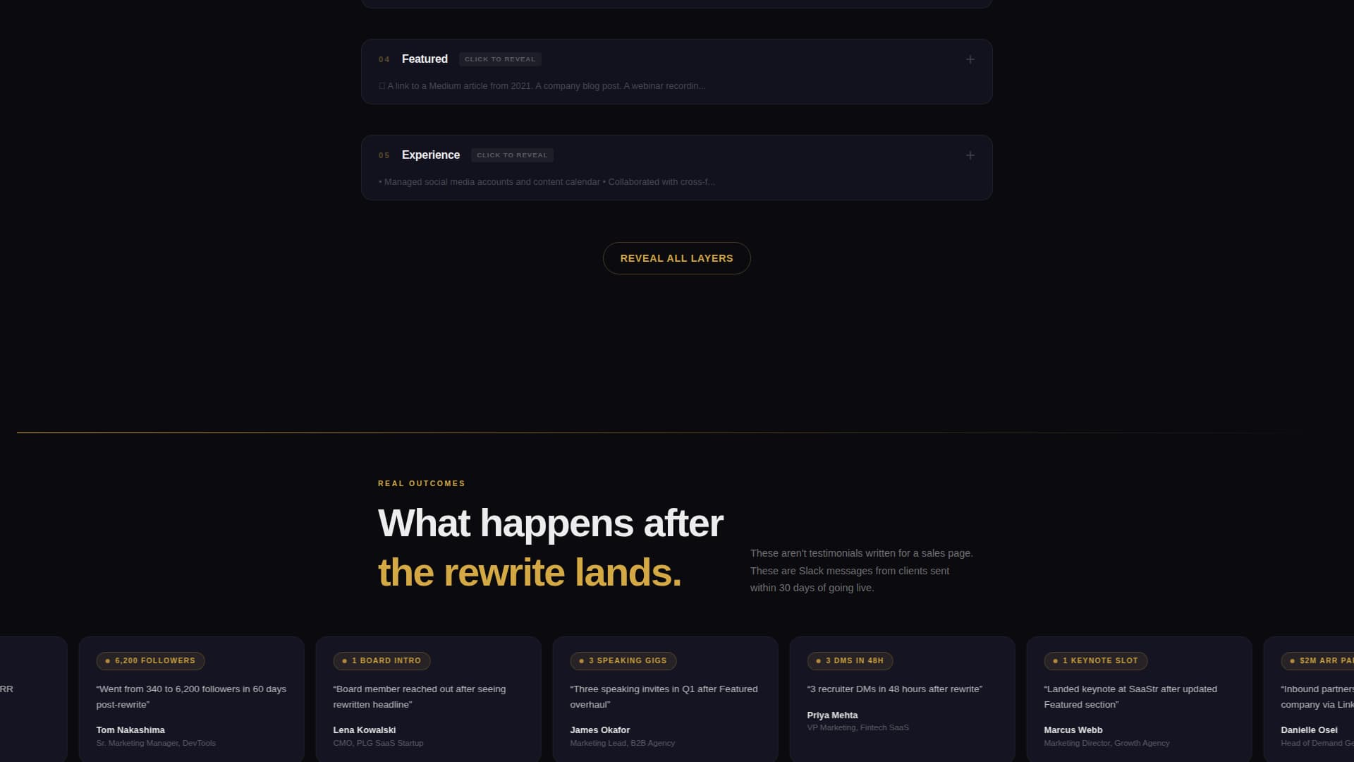 Signal - Bold Linkedin Landing Page Template