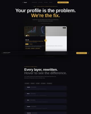 Signal - Bold Linkedin Landing Page Template