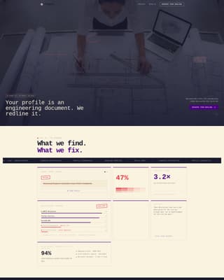 Mechanical Engineer Profile Pre-Launch Website Template