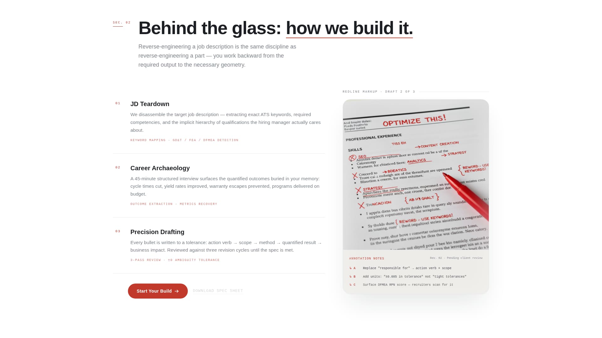 Torque - Precision Engineer Landing Page Template