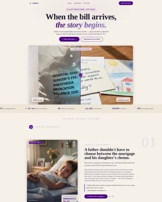 Lifeline - Heartfelt Medicalfundraiser Landing Page Template