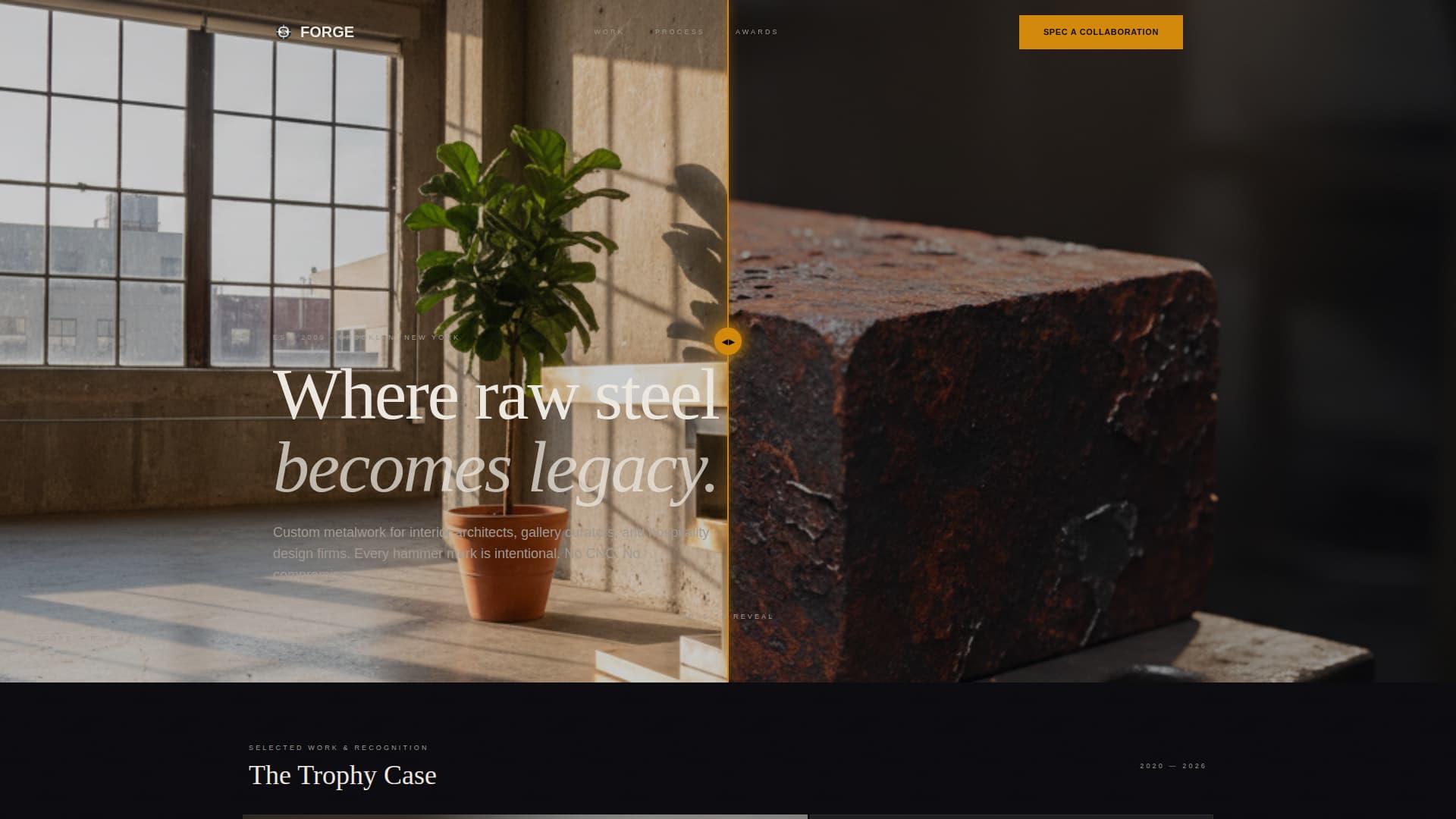 Metal Smith Portfolio Professional Website Template