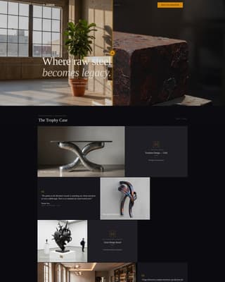 Metal Smith Portfolio Professional Website Template