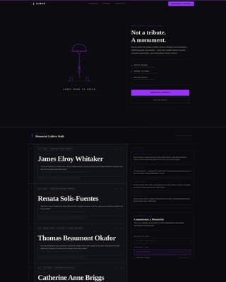 Military - Premium Memorial Landing Page Template