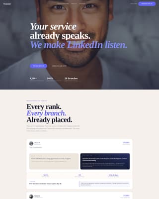 Military to Civilian Career Professional Website Template