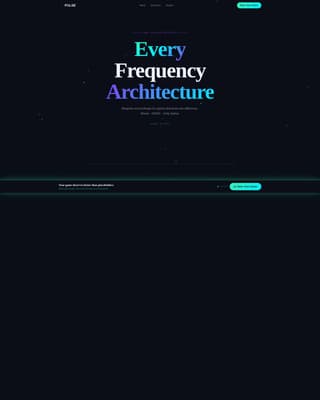 Pulse - Immersive Sounddesign Landing Page Template
