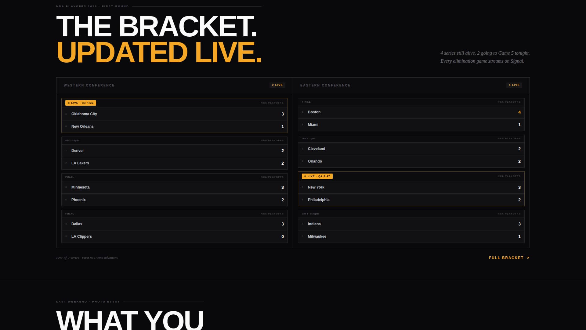 Signal - Electrifying Sportsstreaming Landing Page Template
