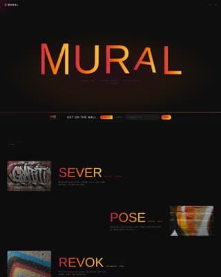 Mural - Bold Streetart Landing Page Template