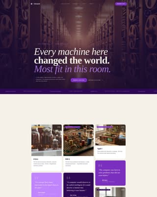 Chronicle - Captivating Technologymuseum Landing Page Template