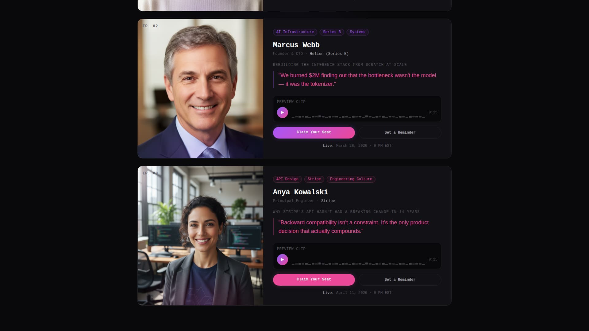 Signal - Immersive Technology Landing Page Template