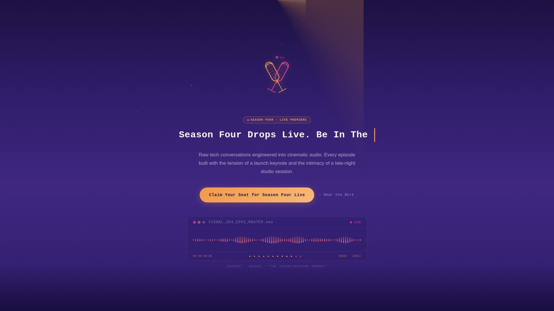 Signal - Immersive Podcast Landing Page Template