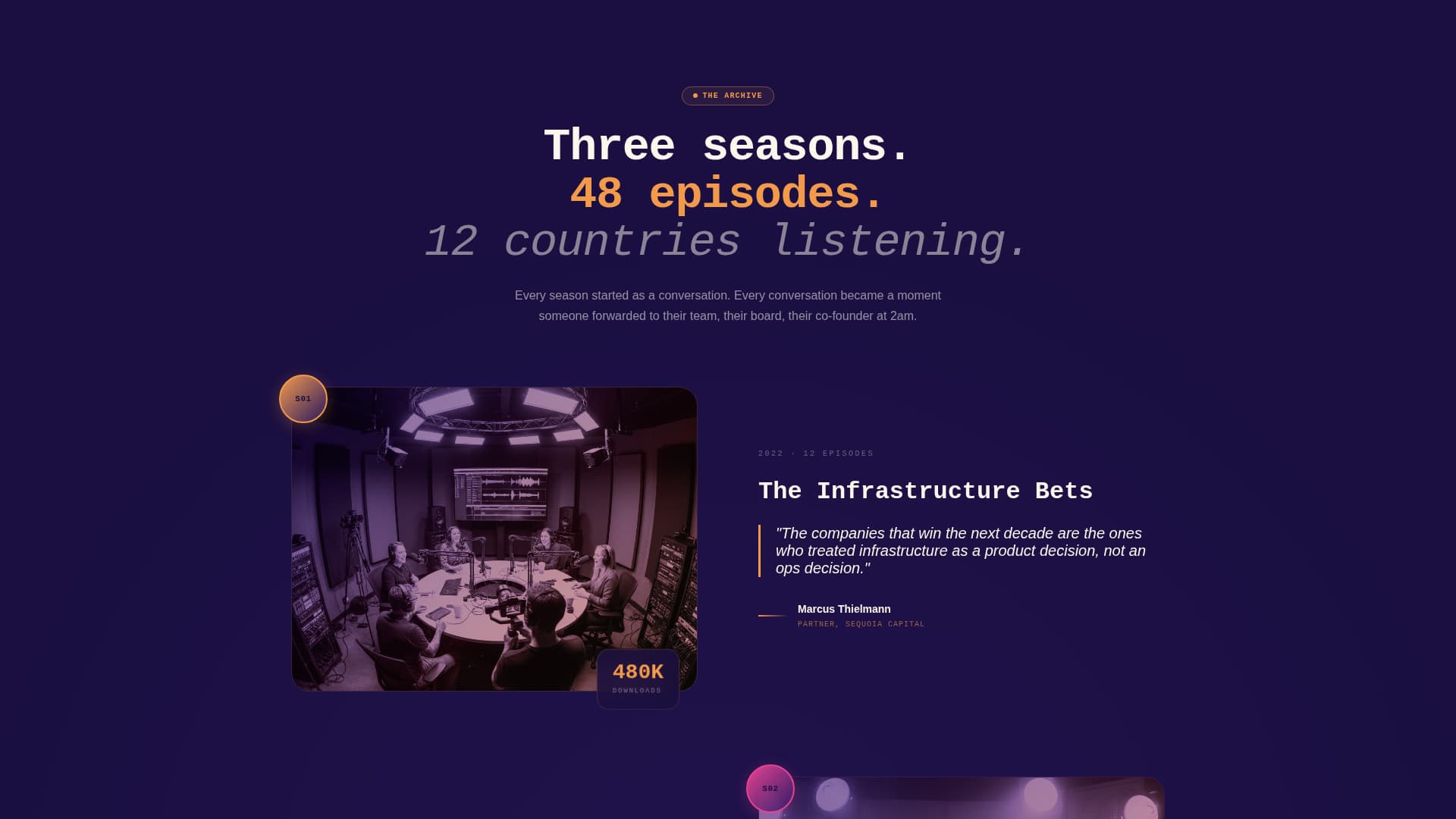 Signal - Immersive Podcast Landing Page Template