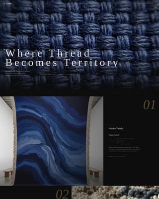 Loom - Cinematic Fiberart Landing Page Template