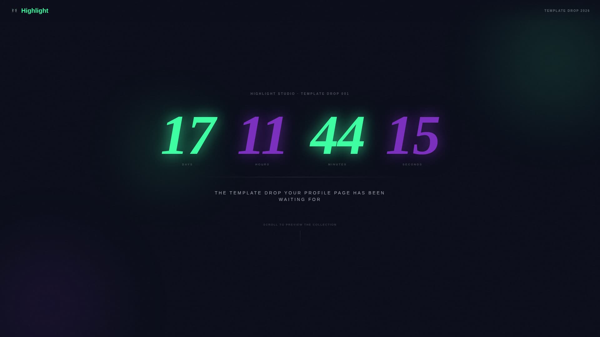 Highlight - Editorial Tiktok Landing Page Template