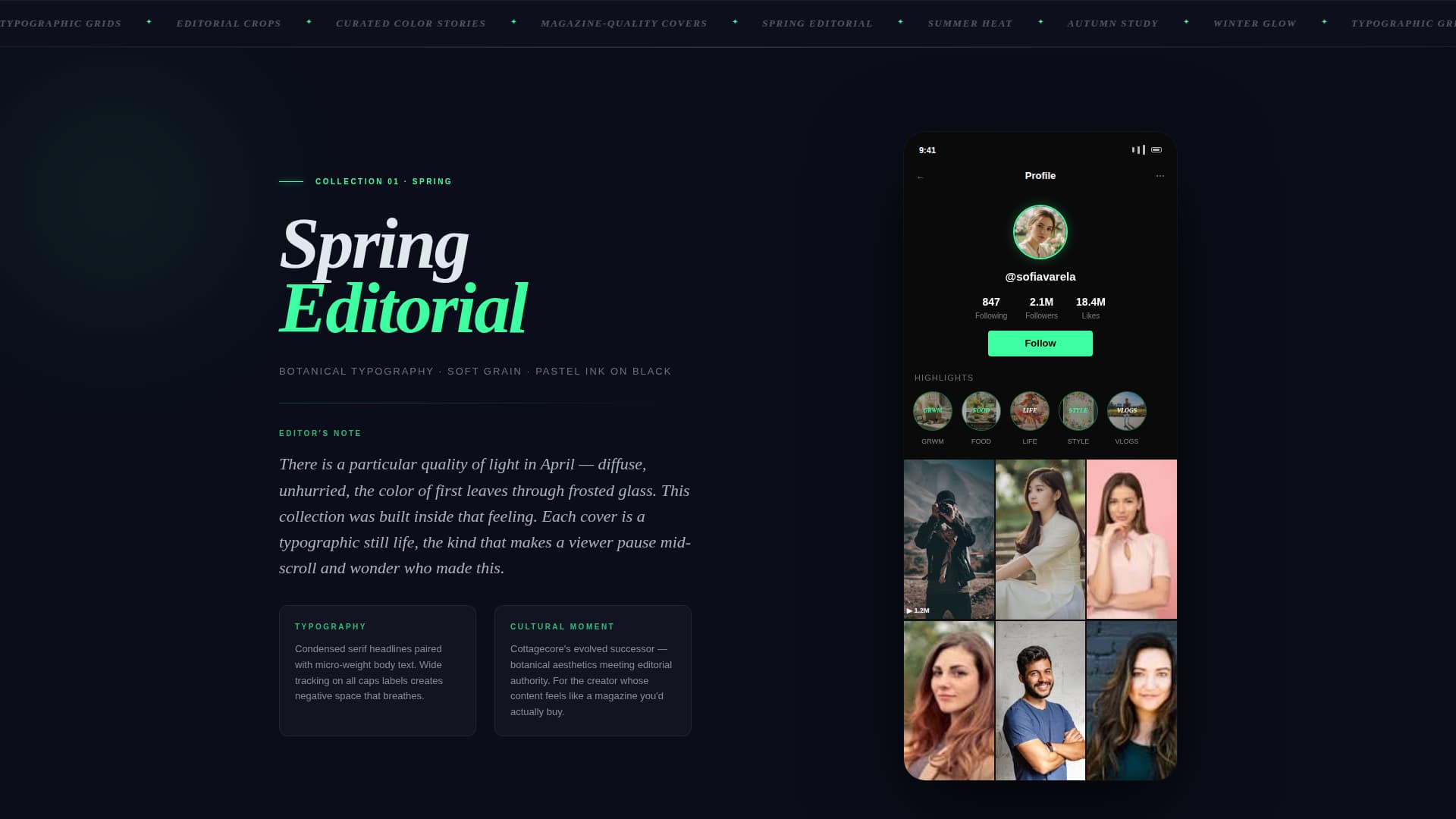Highlight - Editorial Tiktok Landing Page Template