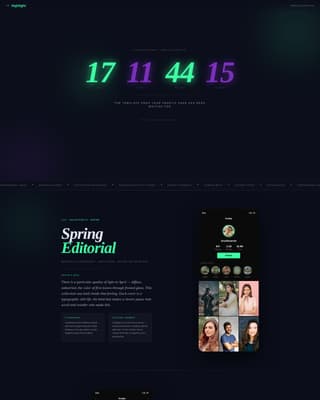 Highlight - Editorial Tiktok Landing Page Template