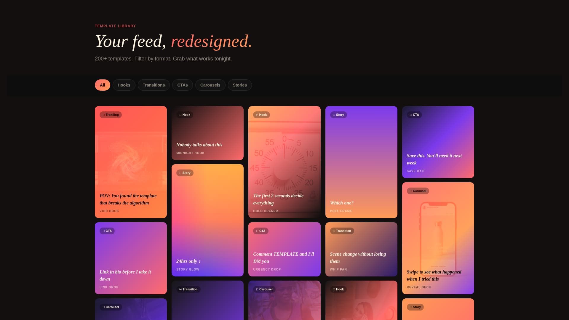 Scroll - Viral Tiktok Landing Page Template