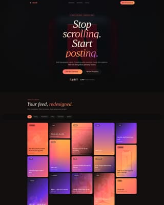 Scroll - Viral Tiktok Landing Page Template