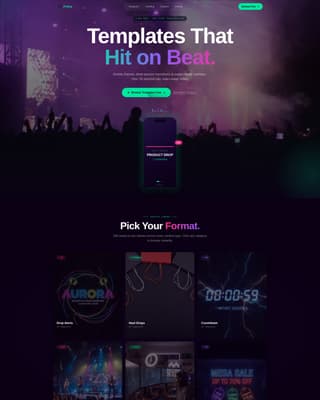 Pulse - Dynamic Tiktok Landing Page Template