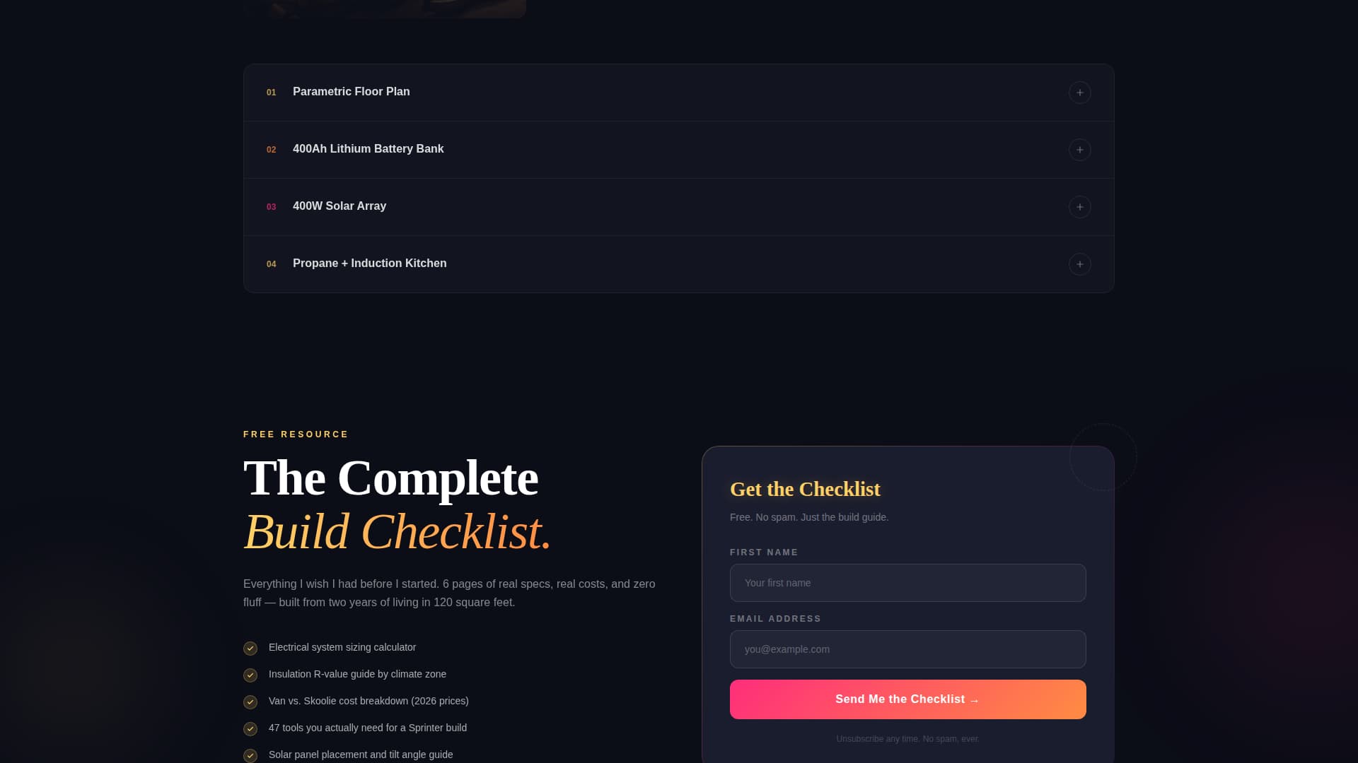 Nomad — Breathtaking Van Life Landing Page Template
