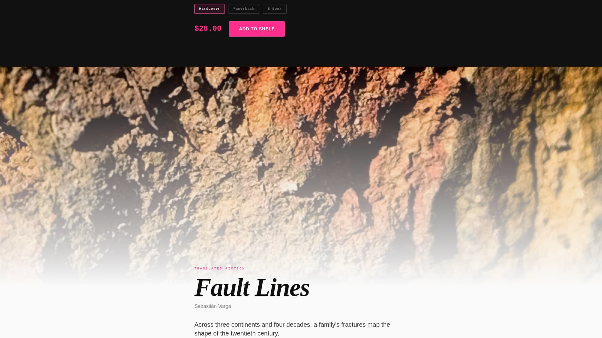 Folio - Immersive Publishing Landing Page Template