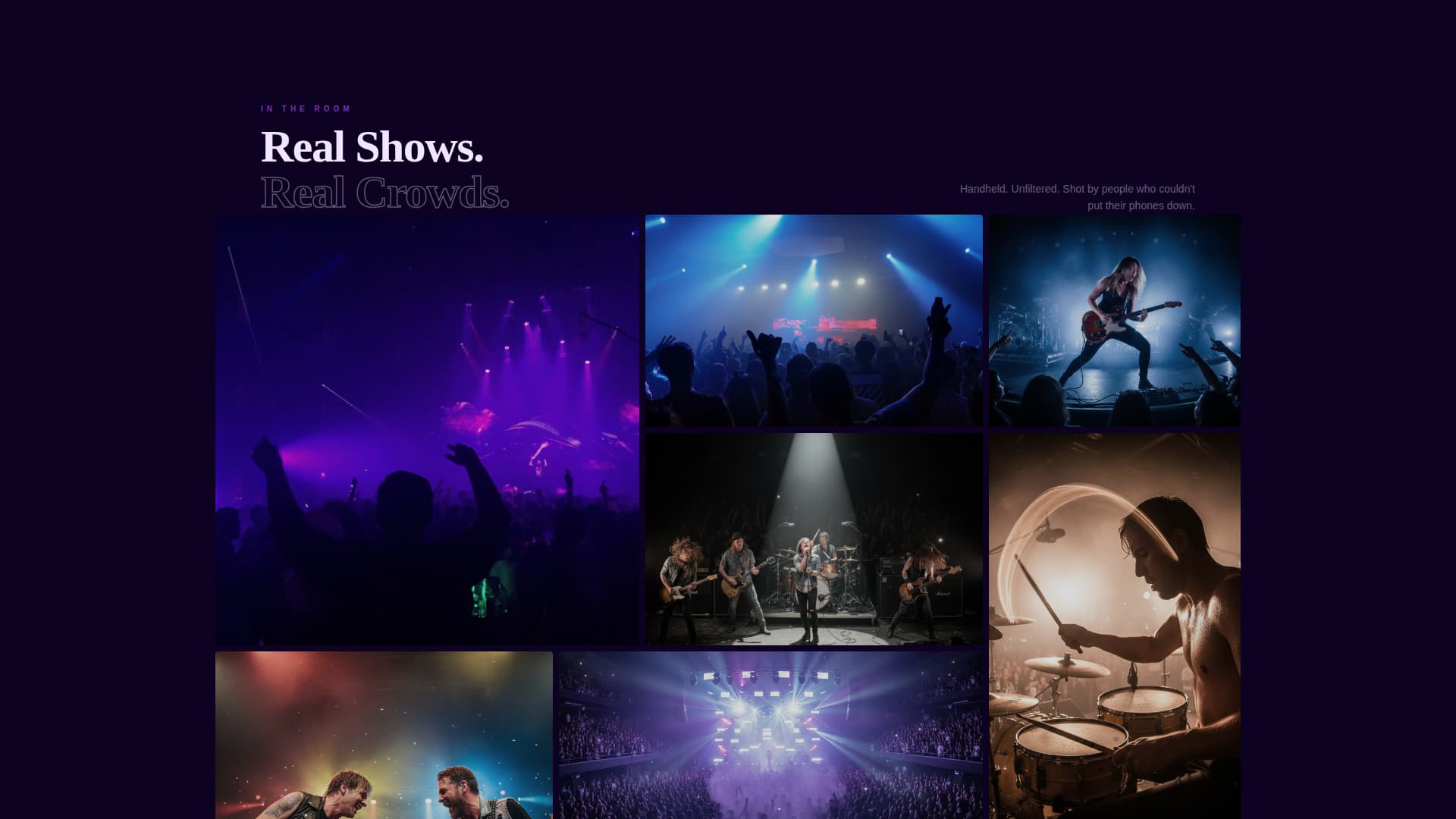 Encore - Spotlight Rockband Landing Page Template