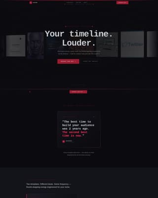 Chirp - Bold Twitter X Landing Page Template