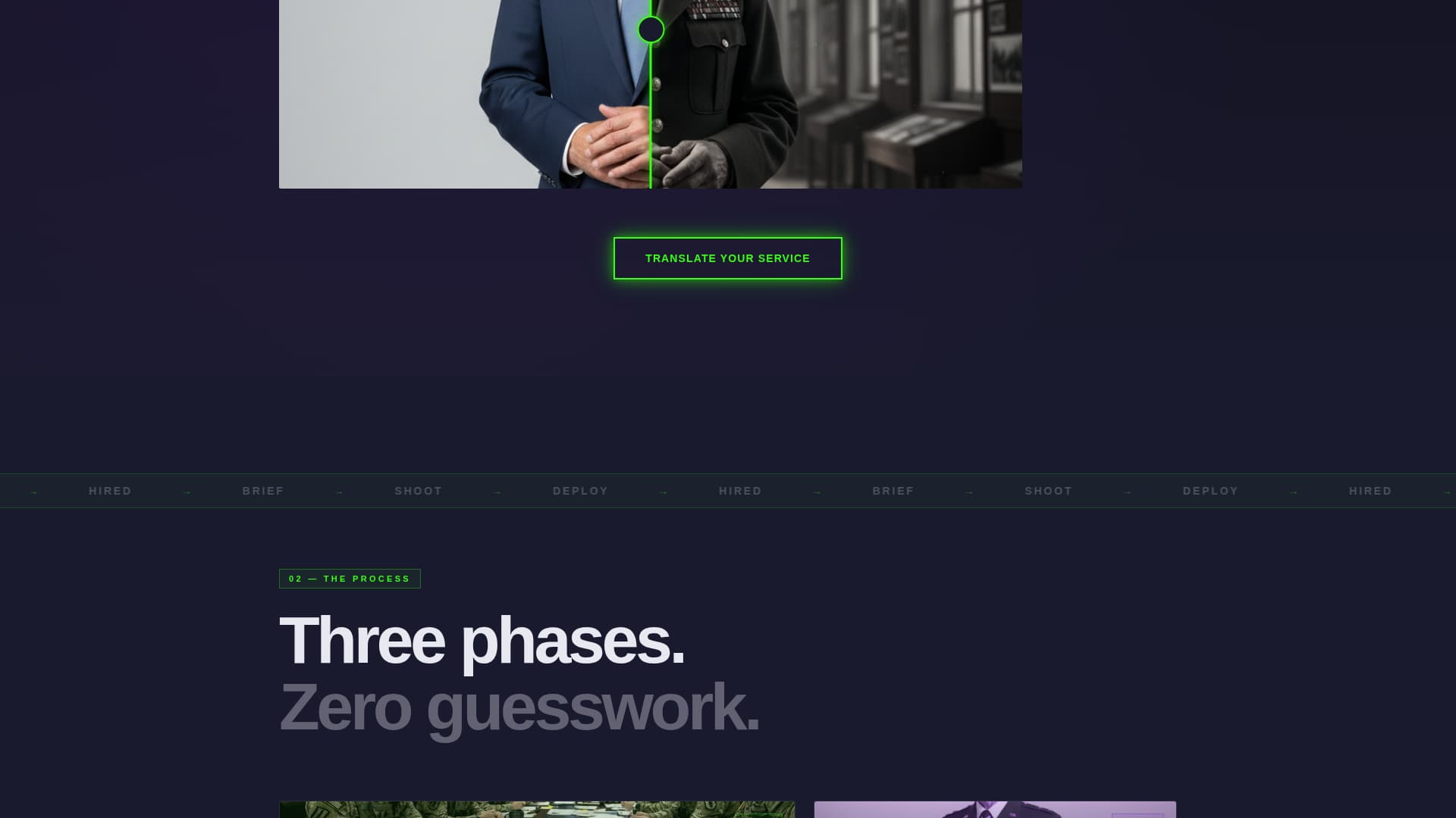 Debrief - Powerful Militarytocivilian Landing Page Template
