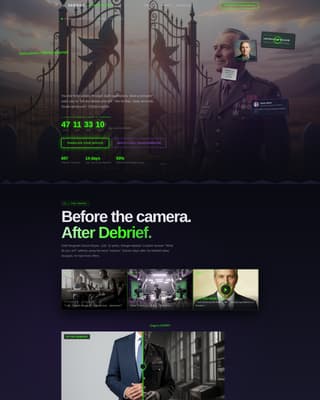 Debrief - Powerful Militarytocivilian Landing Page Template