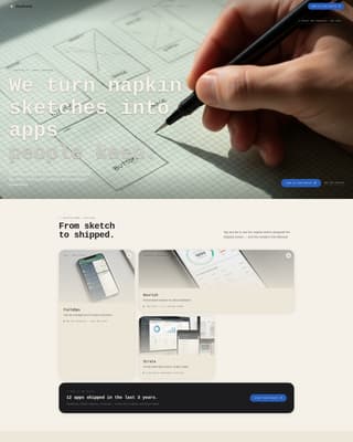 Studioink - Precision Mobileapp Landing Page Template